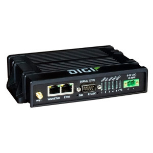 Digi IX20 Cat 7 LTE-Advanced Router with Digi 360, GNSS, WiFi optional, 2 ethernet